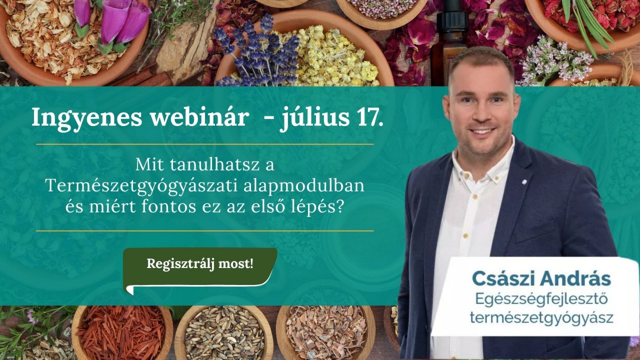 Mit tanulhatsz a Természetgyógyászati alapmodulban