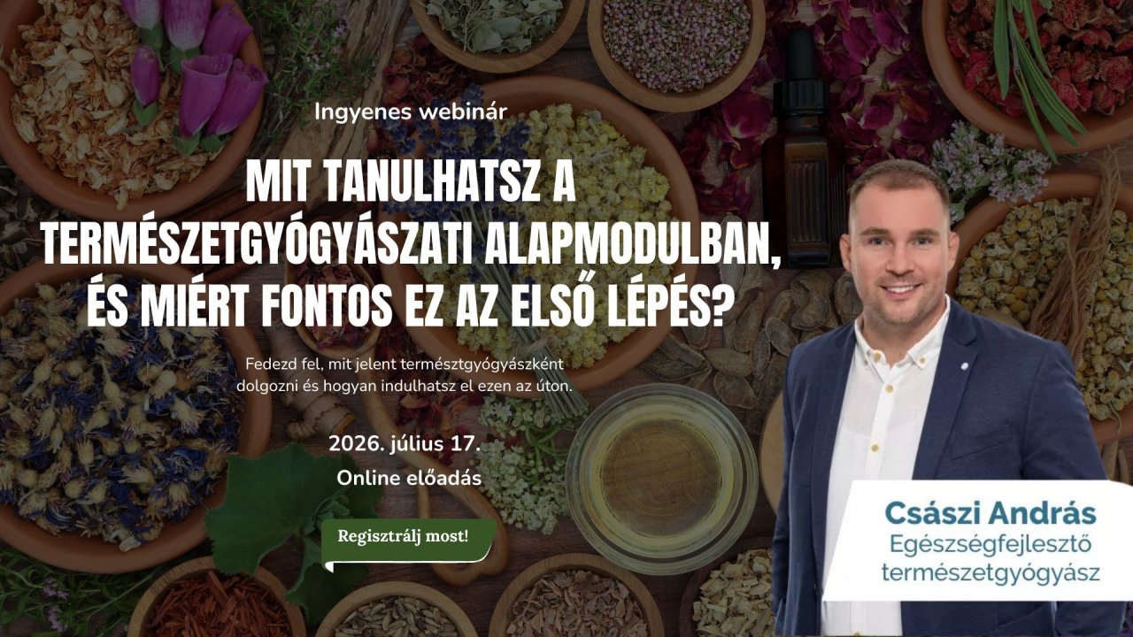 mit tanulhatsz természetgyógyászati alapmodul